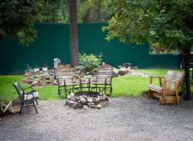Fire pit area